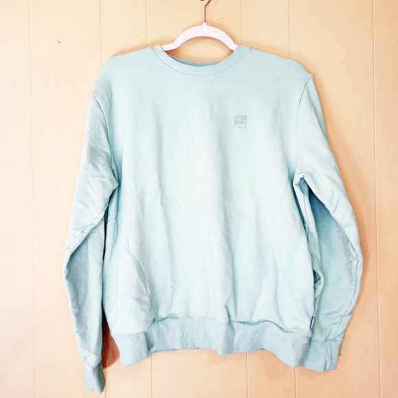 Fila Mint Green Crewneck Pullover Sweatshirt Size L - Picture 1 of 5